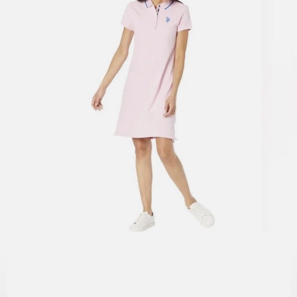 Wome’s Pink Polo Shift Dress S - Picture 16 of 16